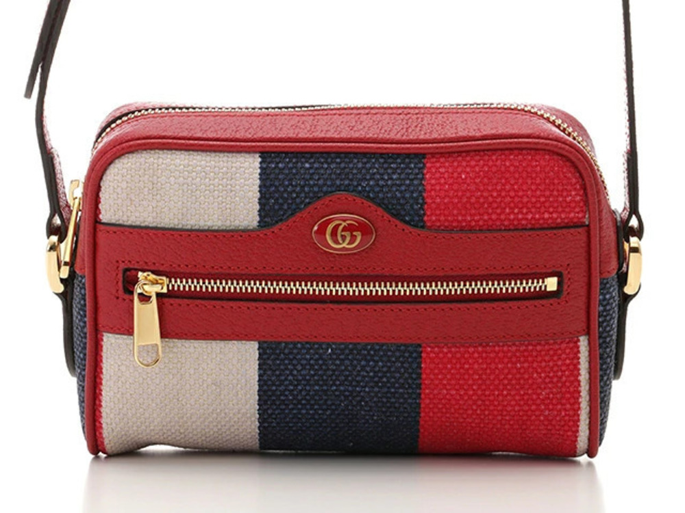 Gucci Bag Shoulder Pouch Clutch Canvas Calfskin